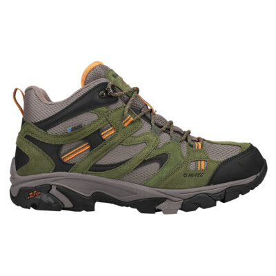 Hi-Tec Ht Ravus Mid Wp Lace Up Hiking Mens Green, Grey Casual
