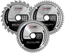 Saxton 165mm Pack C TCT Cordless Circular Saw Blades for Dewalt Makita Bosch