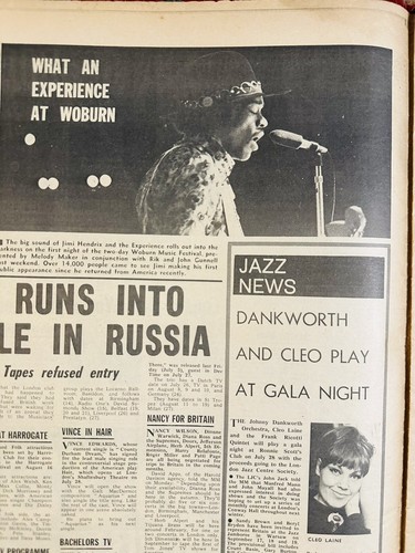 MELODY MAKER HENDRIX CREAM BREAKUP July 1968 MAYALL TYA Jeff Beck Jethro Tull - Picture 2 of 10