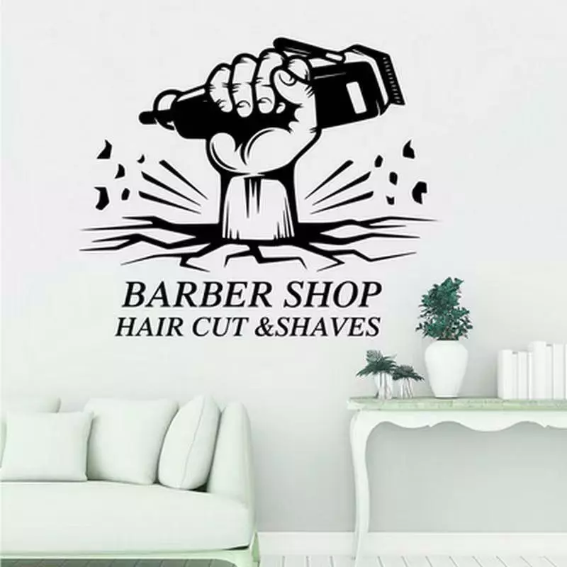 Barber Shop Hairdressing Instant PNG JPEG digital download Printable Art  downloadable Graphics Wall quote