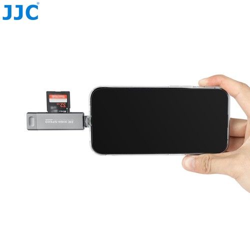 JJC CR-UCL1 GRAY Card Reader for USB and all phones for SD/ microSD cards - Picture 9 of 9