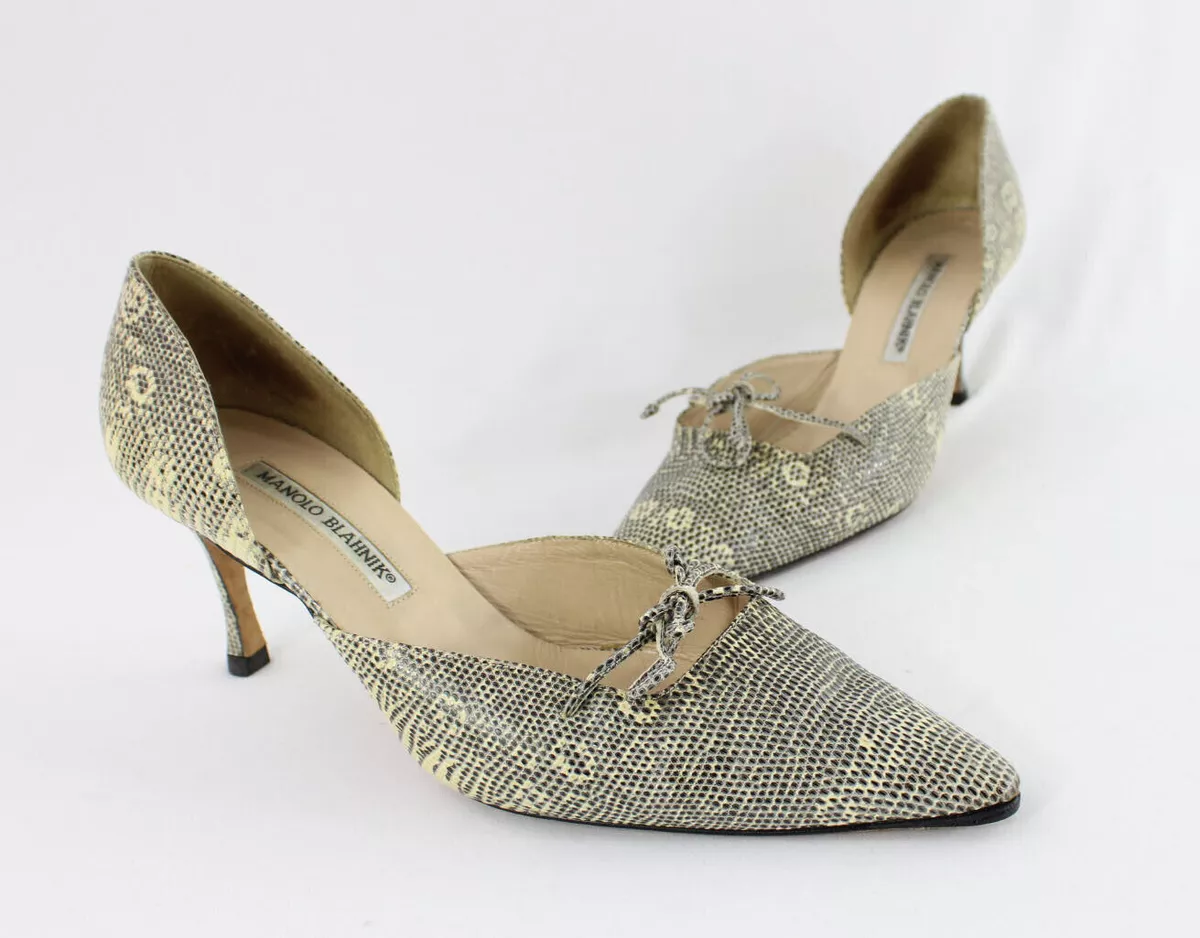 Manolo blahnik sales lizard shoes