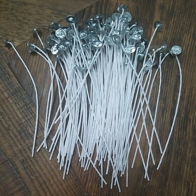 100 x 15 cm lange vorgewachste Dochte für die Kerzenherstellung zu Hause Baumwolle mit Haltern UK