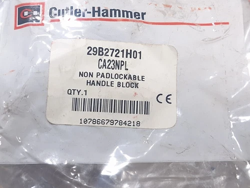 EATON CUTLER HAMMER CA23NPL CIRCUIT BREAKER HANDLE BLOCK 29B2721H01