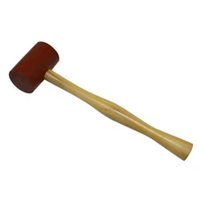2" Rawhide Leather Mallet Extra Soft Non-Coated Non-Marring Metal Forming Tool