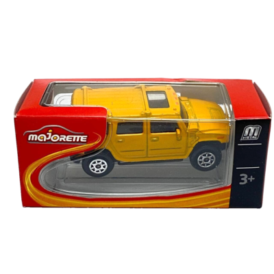 Majorette Metal Cars 2012 Hummer H2 Yellow 231B 1:64 Scale Toy Car