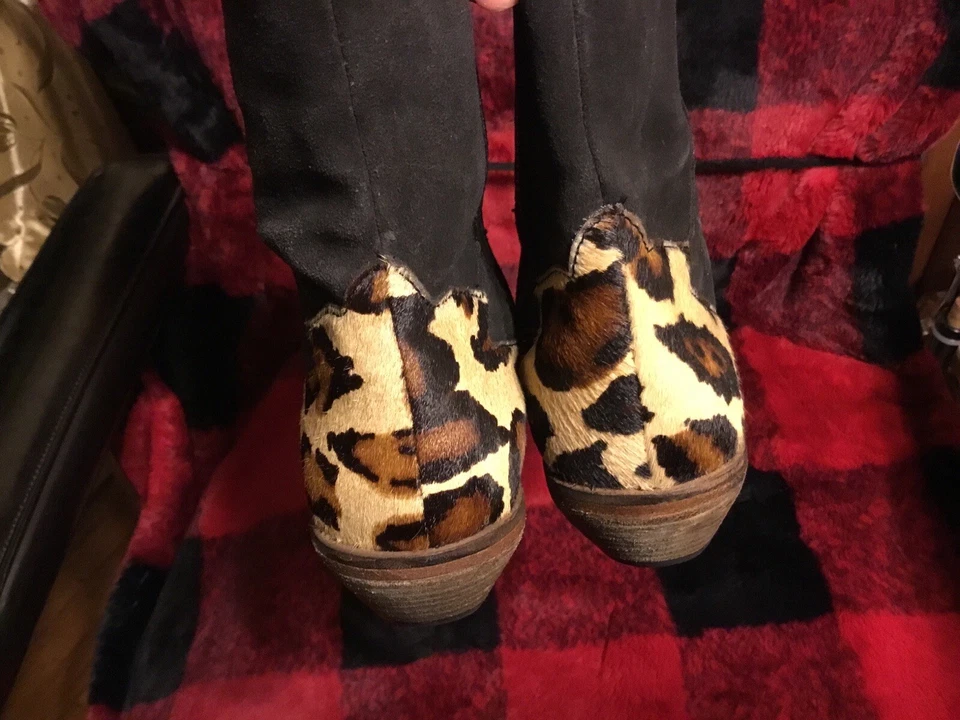 Free People  Botas Mujer Western Botines Vaquero Gamuza/Cabello de Vaca Talla 8 Foto 4 de 4