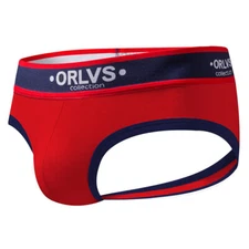 ZONBAILON Men's Soft Underwear Breathable Cotton Butt Lift Double Thong