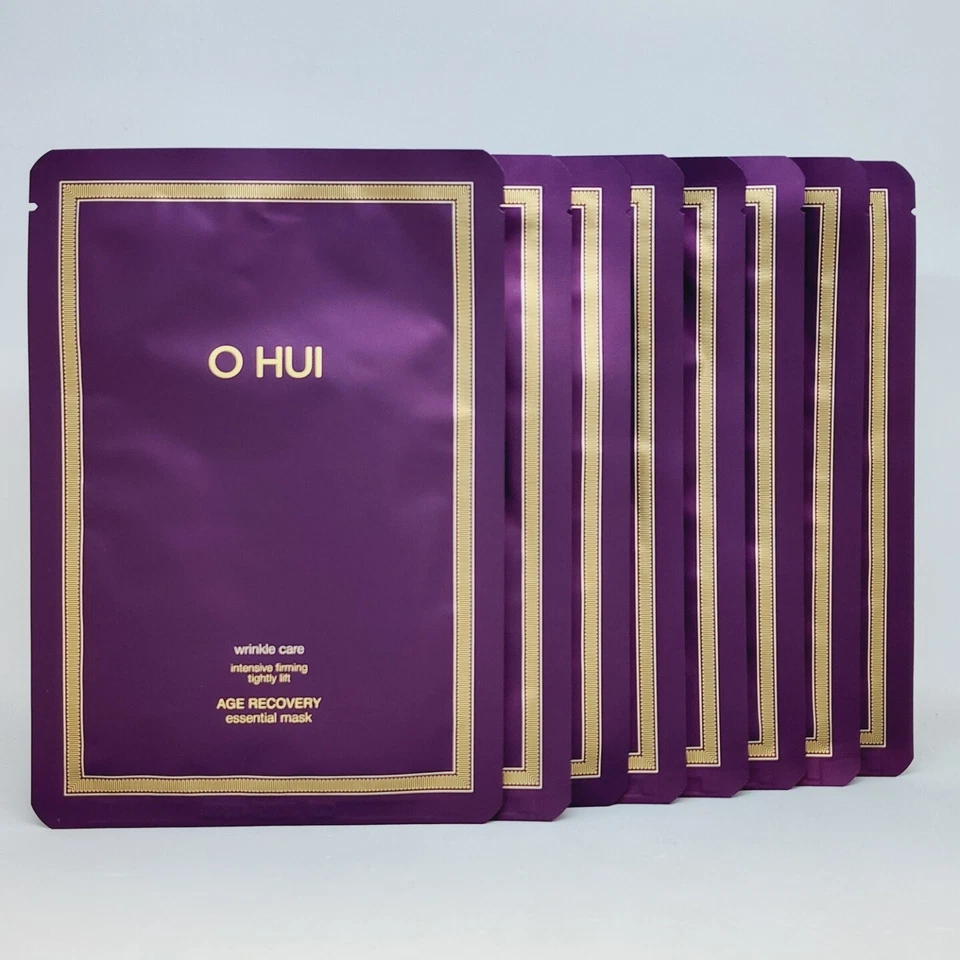 O HUI Age Recovery Essential Mask Pack 27g x 8pcs Anti Wrinkle Moisture K-Beauty - Image 2 of 4