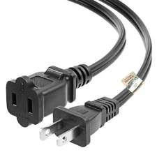 US AC Power Extension Cable Cord SPT-2 16AWG/2C 125V 13A 2-Prong Polarized Ma...