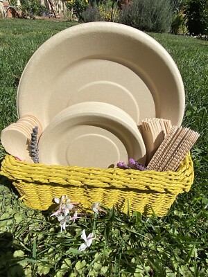 7” Dessert Plate 11” Dinner Plate/ Biodegradable, Compostable