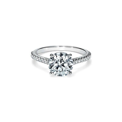 Lab Grown Diamond Engagement Ring, 1.35-2.35ctw (VS,I), AGI, 14K White Gold