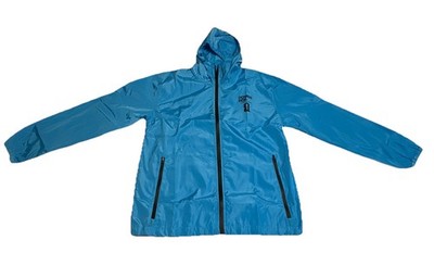 Powerade FIFA World Cup 2026 Official Partner Promo Blue Rain Jacket Mens Small
