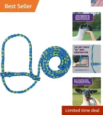 Weaver Adjustable Poly Rope Sheep and Goat Halter with 4' Lead - Multiple Colors