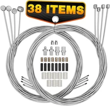 8PCS Bike Brake & Shifter Cable Kit Stainless Steel Corrosion-Resistant MTB Road