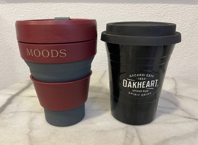 Moods & Bacardi Oakheart To-Go Trink-/ Faltbecher Kaffeebecher Neu
