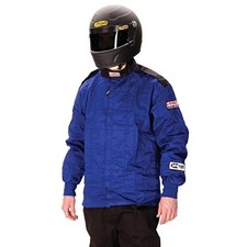 G-Force 4126CSMBU Blue Child Size Small Single Layer Racing Jacket & Pants