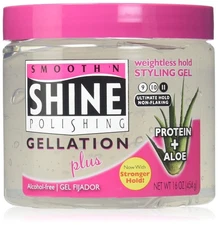 Smooth 'n Shine Gellation Extra Hold Styling Gel-16 oz NEW