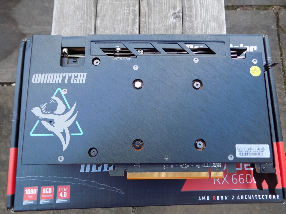 PowerColor Hellhound AMD Radeon RX 6600 8GB GDDR6 Graphics Card Nextday Delivery - Image 4 of 4