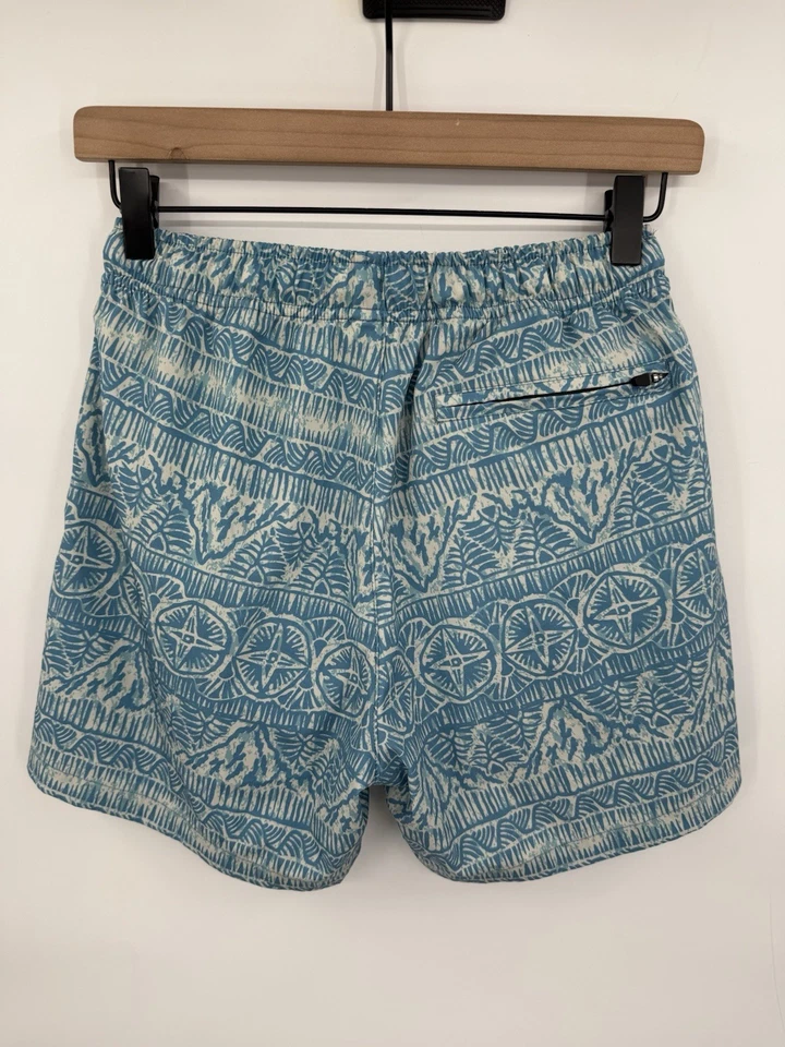 Costume da bagno uomo fondo orso piccolo geometrico 5,5" spiaggia surf foderato in rete - Immagine 2 di 4