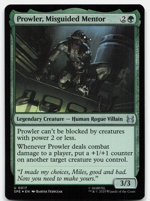 Prowler, Misguided Mentor U Marvel's Spider-Man: Eternal-Legal 17 NM