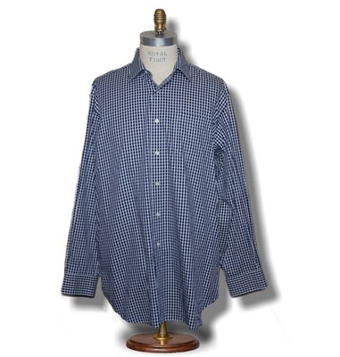 Robert Talbott Carmel Men's 17.5 36/37 Black & White Check Men's Shirt