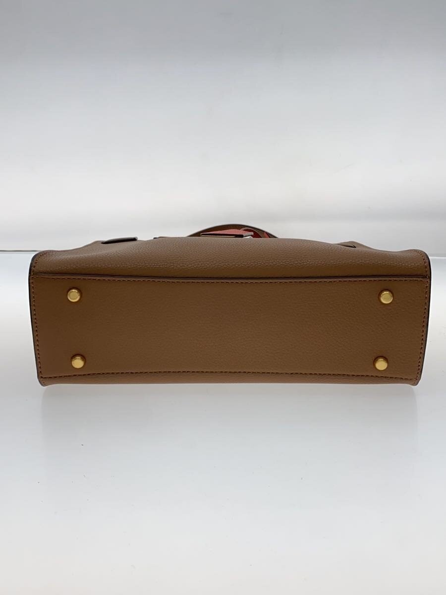 TORY BURCH Walker Small Satchel in Leather (Brown, Solid Color) thumbnail 4