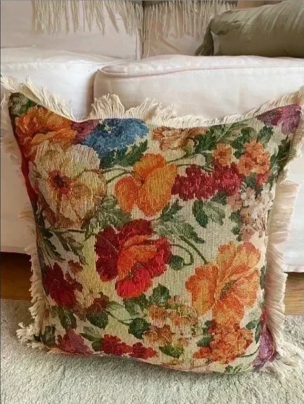 クッションカバー vintage cusion cover ,075 Vintage/Retro Square Cushion Covers Decorative Cushions for sale
