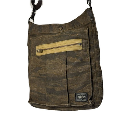 #ad PORTER GREEN EYE 70th Anniversary Shoulder Bag Camouflage Yoshida Japan $89.99