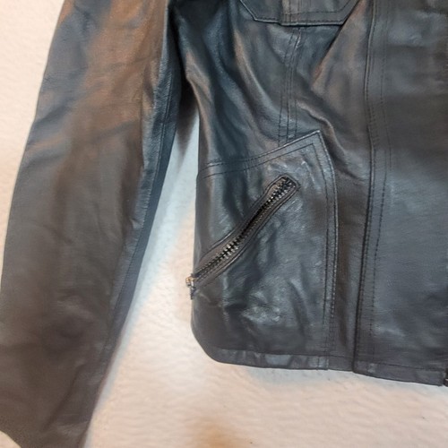 BB Dakota Bikerjacke aus Nappa-Schweinsleder mit durchgehendem Reißverschluss - Größe L - Bild 22 von 23
