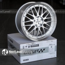 Circuit Performance Cp30 18x8 5x120 35 Silver Wheels Lm Style Mesh Set Of 4