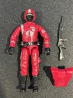 gi joe lot figure 1985 Crimson Guard 100% complete Perfect Chest Emblem