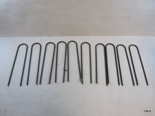 10 Pack Trampolines Wind Stakes 12" Heavy Duty U Shaped Rebar Tent Stakes