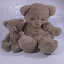 Vintage 80s RUSS Berrie Teddy So Soft 26" Large 457  15" Medium 465 Rare Set