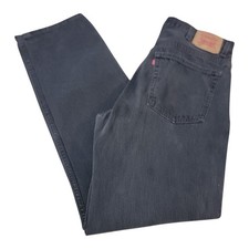 VTG Levi's 550 Relaxed Fit Jeans Mens Size 38x34 Black Medium Wash Denim Y2K