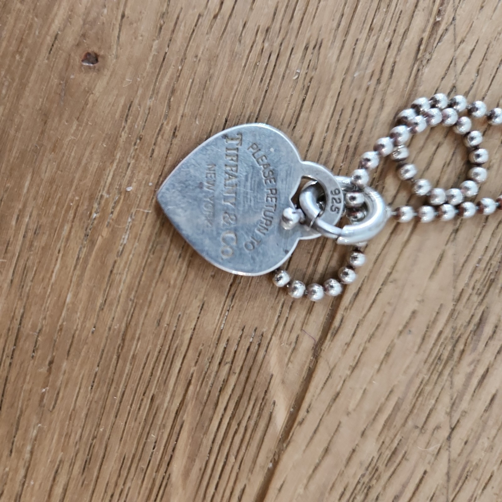 Authentic Tiffany & Co 925 Sterling Silver Return to Tiffany Heart Tag Necklace