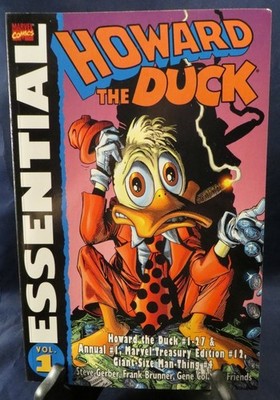 ESSENTIAL HOWARD THE DUCK TP TPB Steve Gerber Man-Thing Brunner B&W 2002 NEW NM