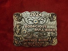 Rodeo X Treme Bull Riding Champion  2024  Owyhee River  Trophy Buckle  Rare  W74
