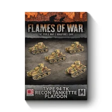 Flames of War Japanese Mid War Type 94 TK Recon Tankette Platoon