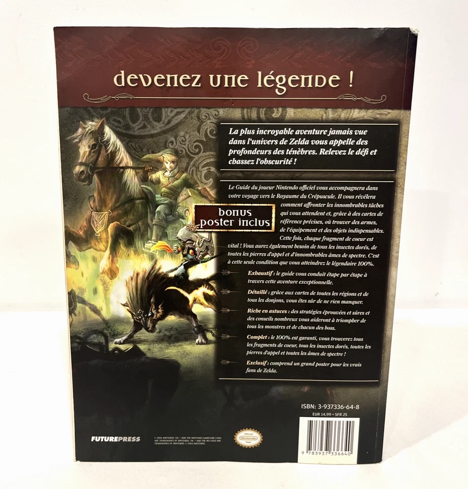 THE LEGEND OF ZELDA TWILIGHT PRINCESS OFFICIAL STRATEGY GUIDE FRENCH VERSION WII - Image 2 of 4