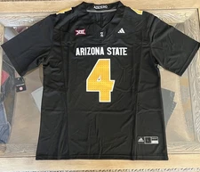 Cam Skattebo Jersey NEW Mens Large Black Arizona State Sun Dev Giants Ships USA!