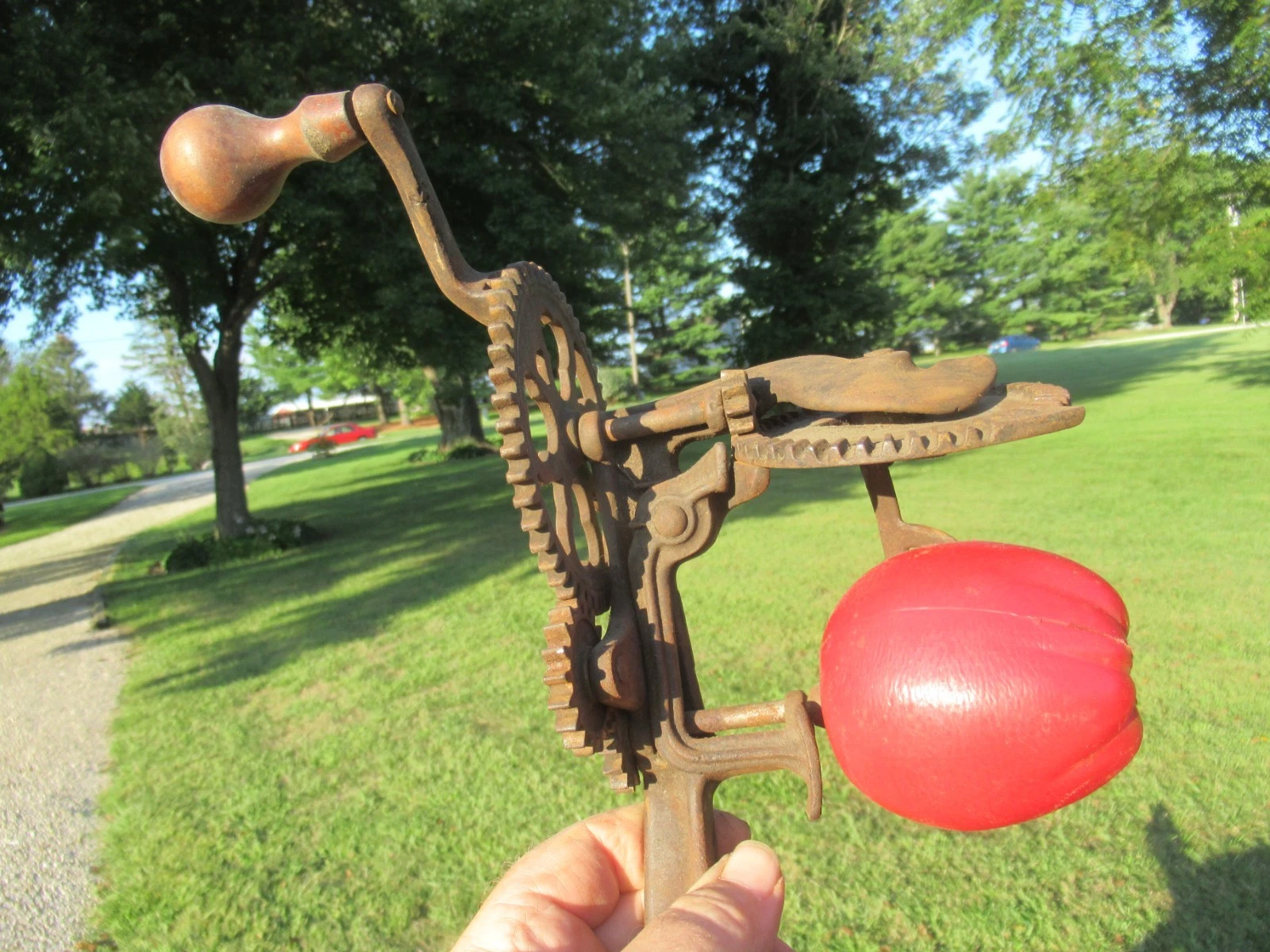 Vintage Patent 1898 Goodell Co. Turntable ’98 Apple Peeler cast iron Antrim N.H.