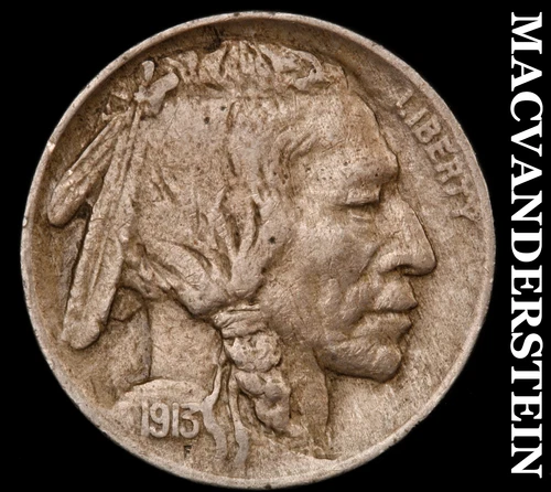 1913 Buffalo Nickel Type1 - Extra Fine+ Semi Key Date No Reserve #i7188