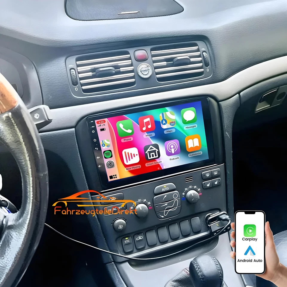 Radio estéreo para automóvil 2+64 GB Android 15 GPS navegación Wifi BT para Volvo S80 2004-2008 Foto 2 de 4