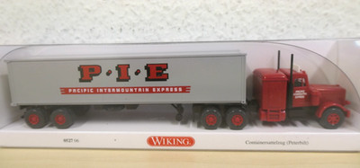 Wiking 1:87- Peterbilt Containersattelzug ''Pacific Intermountain Express'' 052706