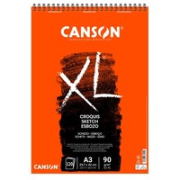 (0,12€/Blatt) Canson 787115 Skizzenblock Xl Skizze, A3 90G/M², 120 Blatt