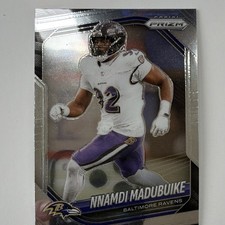 Panini 2025 Prizm Football Base Set Justin Madubuike Baltimore Ravens #22