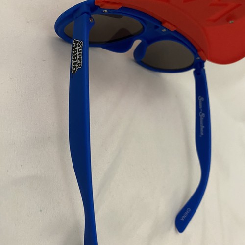 Nintendo Super Mario Brothers Sunnies Sunglasses Fun Red Blue White Summer Sun - Picture 6 of 12
