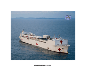 Usns Comfort T Ah 20 Us Naval Hospital Ship Usn Navy Photo