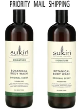 (2 Pack) Sukin - ORIGINAL SCENT - Botanical Body Wash - 16.9 oz each
